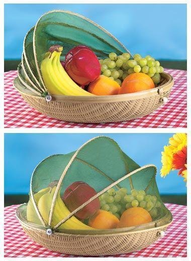 Bamboo Fruit Basket with Protective Cover